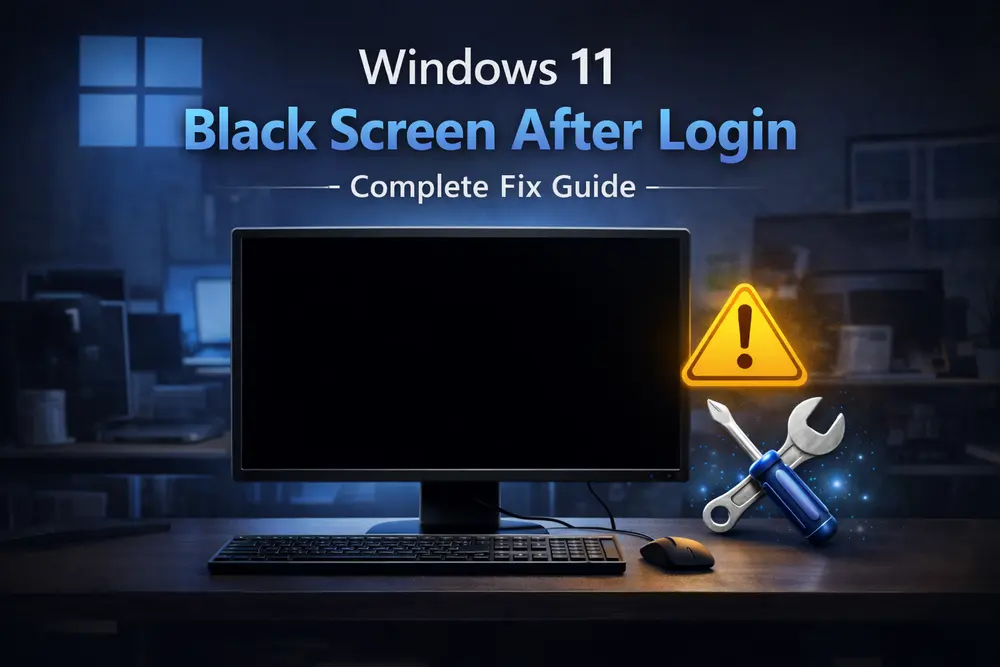 Windows 11 Black Screen After Login – Complete Fix Guide