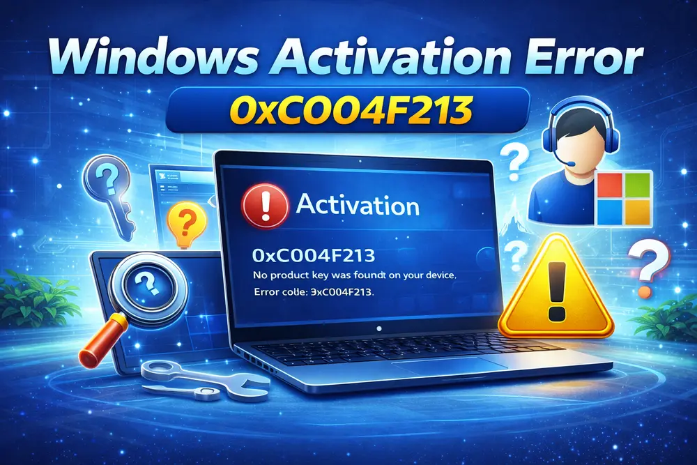 Windows Activation Error 0xC004F213