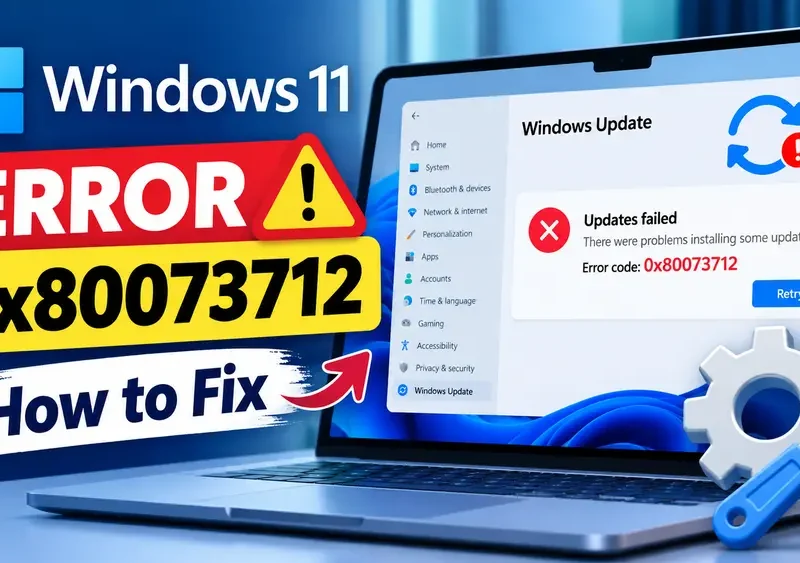 How to Fix Windows 11 Update Error 0x80073712