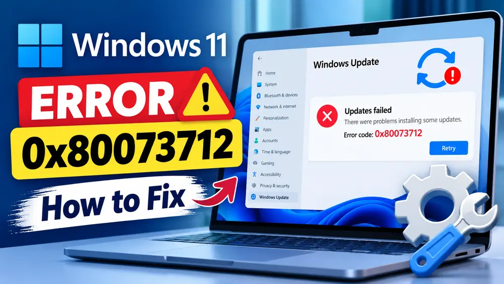 How to Fix Windows 11 Update Error 0x80073712
