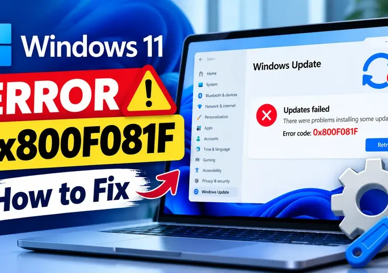 How to Fix Windows 11 Update Error 0x800F081F