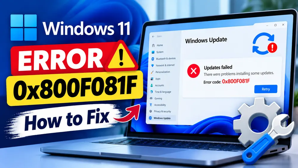 How to Fix Windows 11 Update Error 0x800F081F